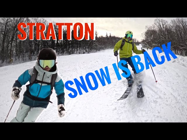 Stratton Ski Day | Great Snow + Early Season Stoke