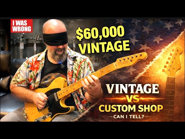 $60,000 Blindfold “Vintage Vs New Guitar” Challenge