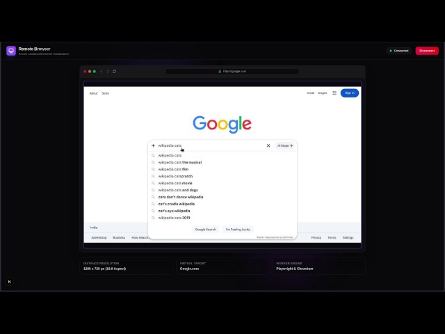 Remotely - Real-Time Remote Browser Streaming with React, Playwright, and Docker