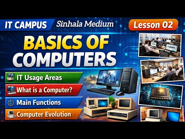 Introduction to Computers | IT Usage Areas, Functions & Evolution | Lesson 02