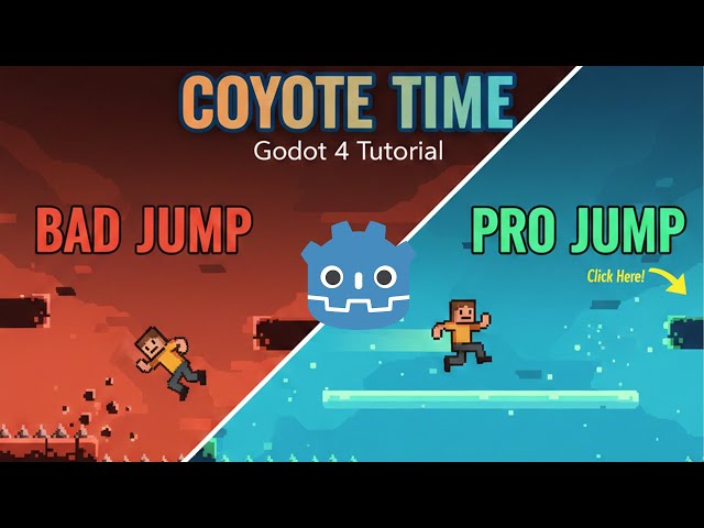Easy Coyote Time in Godot 4: Make Your Platformer Feel Great! | ADVANCE JUMP Part I