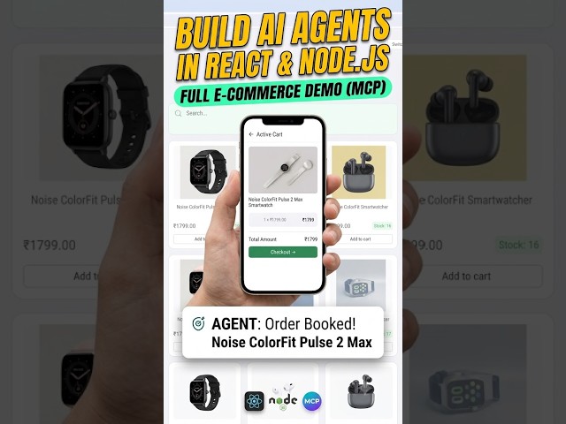 How to make AI Agents for Ecommerce App with Node and React JS #nodedevelopers