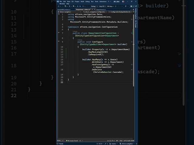 Fluent API with Entity Framework Core