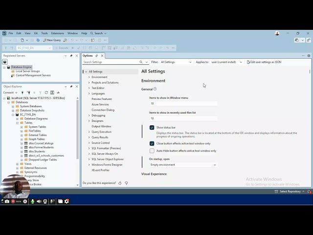 SQL Server Management Studio SSMS Primer