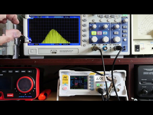 Bode plots with a Hantek DSO5102P and Feelelec FY6900