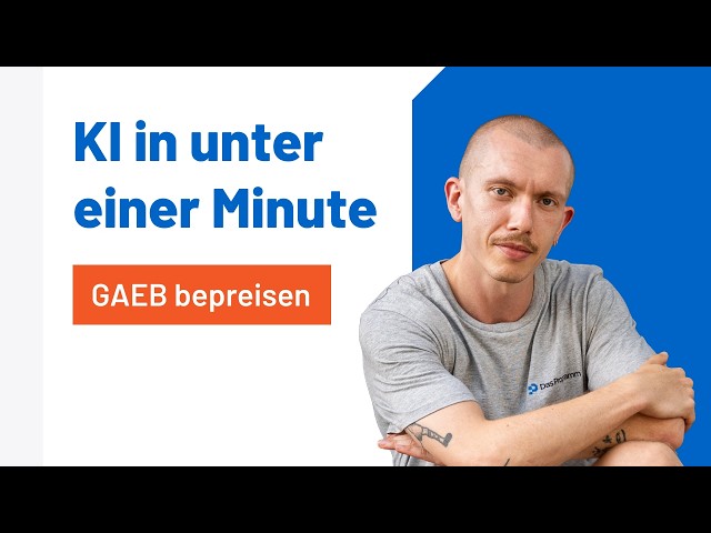 AI in Under a Minute - Pricing GAEB Files