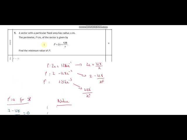 Higher -  Differentiation 7 - Optimisation