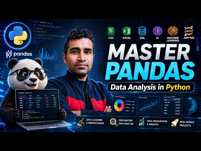 Stop Guessing Pandas! Master Data Cleaning & EDA in 45 Mins (Real Pandas Project) 🐼