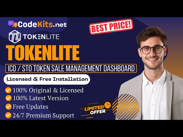[Latest & Original] TokenLite - ICO / STO Token Sale Management Dashboard - ICO Admin (Lowest Price)