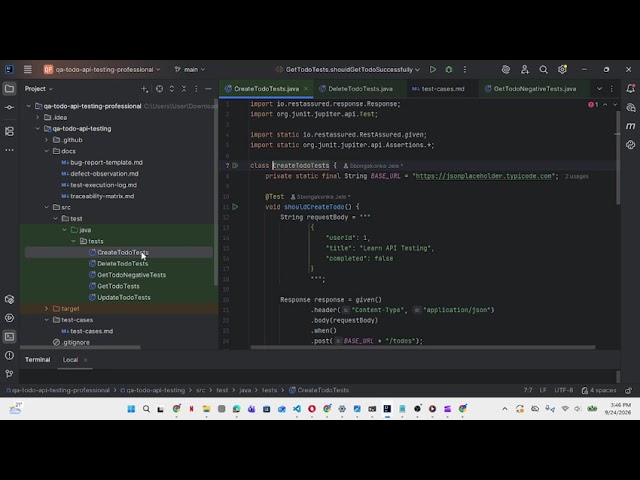 QA Portfolio Project | REST API Testing with Java, JUnit 5 & REST Assured