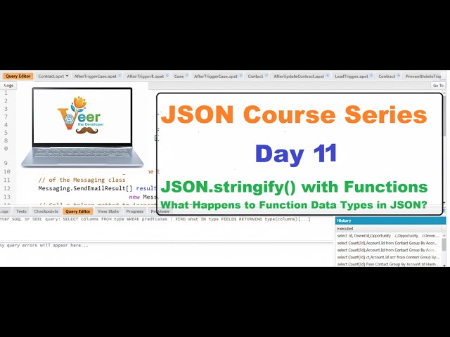 Day 11 | JSON.stringify() with Functions | What Happens to Function Data Types in JSON?