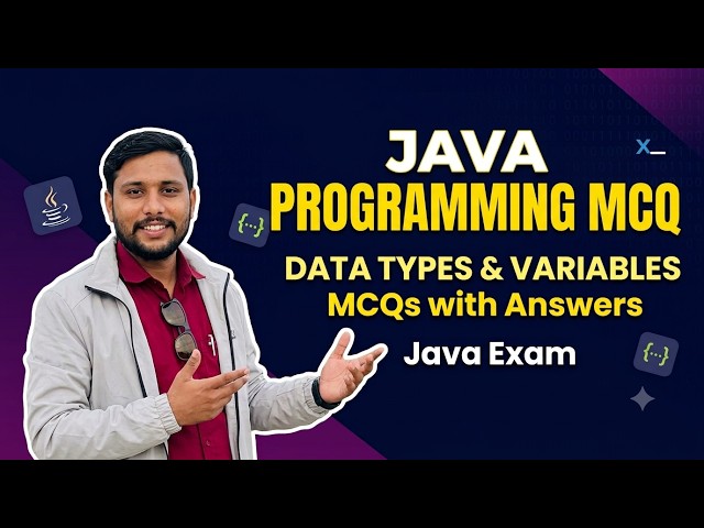 Data Types in Java |Java Programming MCQ | Data Types & Variables MCQs with Answers | Java  Exam