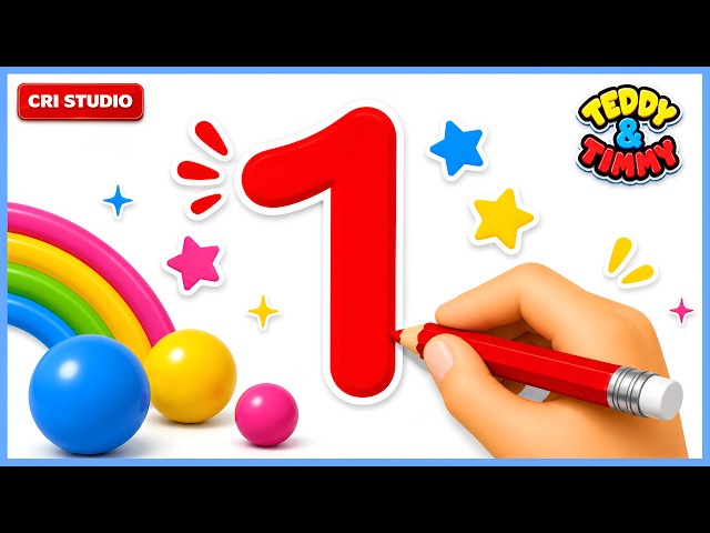 1 To 10 | 123 Song | Number Names | Counting Numbers | 12345 | Cartoon Video for Kids