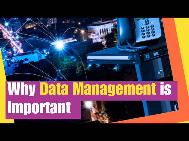 Data Management: Why Data Management is Important |  Understanding data management principles