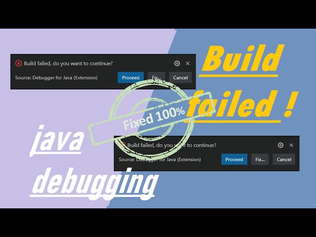 Build faild | Debugger | for java extension | debugging error | solved