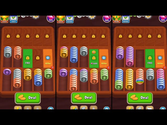 Pocket Sort - Coin Merge Puzzle Game Walkthrough IOS - All Levels 1-10