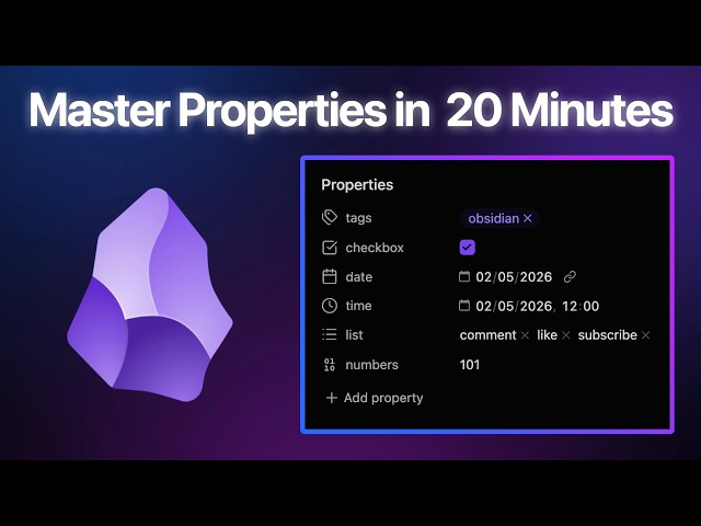 Obsidian Properties Full Breakdown: Every Type Explained (w/ Examples)