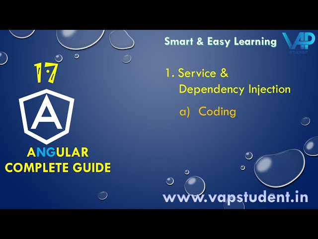 17. Service & Dependency Injection - Coding | Angular (Tamil)