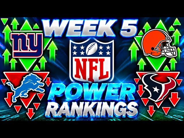 NFL Week 5 Power Rankings 2026 (Houston Has A Problem!!!)