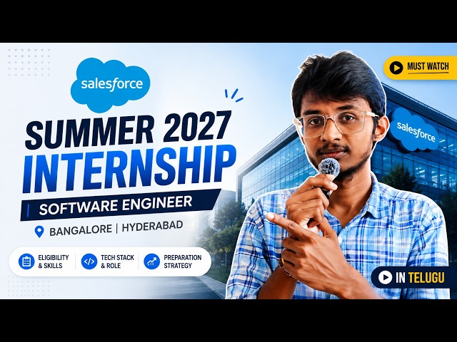 Salesforce Software Engineer Internship 2027 🔥 | Class of 2028 | Eligibility, Skills & How to Apply
