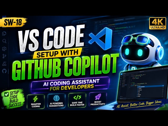 SW-18: VS Code Setup with GitHub Copilot 🚀 AI Coding Assistant for Developers | Telugu