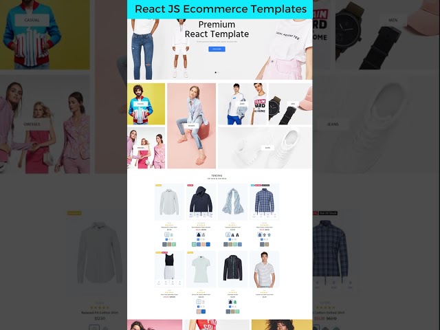5 Best React JS Ecommerce Templates #reactjs #ecommerce