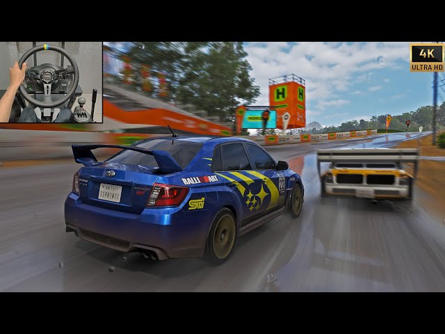 600HP Subaru WRX STI VS Audi Quattro S1 | Forza Horizon 6 Steering Wheel