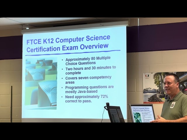 FTCE Computer Science K12 Certification Exam Course - Welcome and Intro