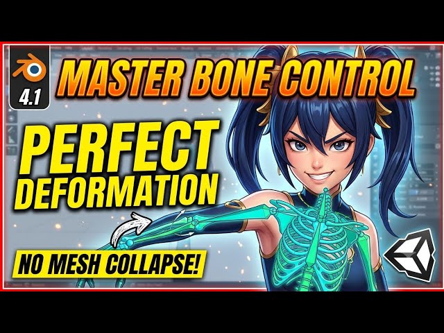Blender 4.0 Arm Twist Rigging Tutorial for Unity | Perfect Bone Constraints [Part 23]