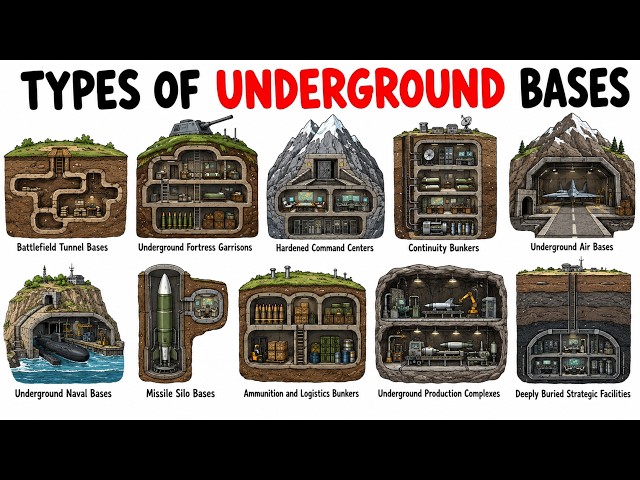 Every Type of Underground Military Base Explained In 26 Mins