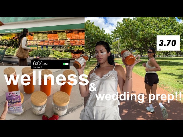 wellness vlog | how I’m preparing for my wedding, healthy habits, + workouts I’m loving !!