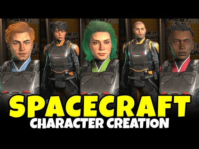 SpaceCraft Character Creation (Full Male & Female Customization, All Options, More!)