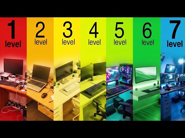 The 7 Levels of Desk Setups