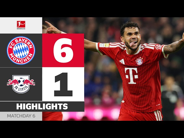 Luis Díaz With A Hattrick! | FC BAYERN - RB LEIPZIG | Highlights | Matchday 6 – Bundesliga 2026/27