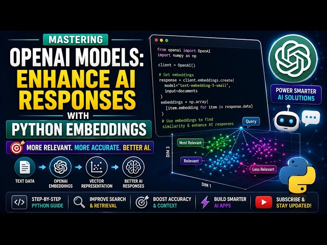 Mastering OpenAI Models: Enhance AI Responses with Python Embeddings