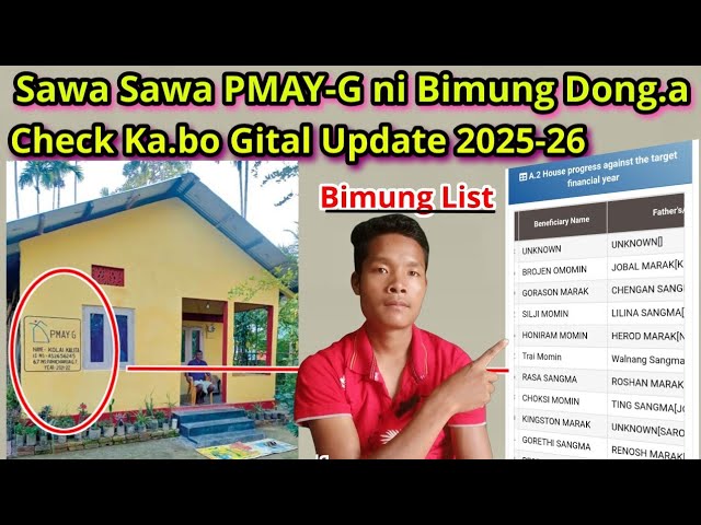 Sawa Sawa PMAY-G ni Bimung List donga check kabo new Update 2025-26 ✅