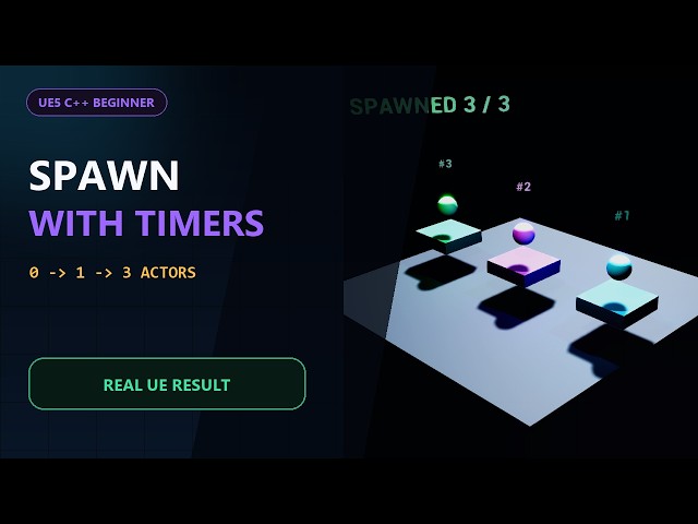 UE5 C++ SpawnActor Tutorial | Timers, TSubclassOf & FTimerManager