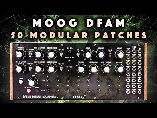 Moog DFAM: Modular Grooves Patches/Patterns. No Talk Demo