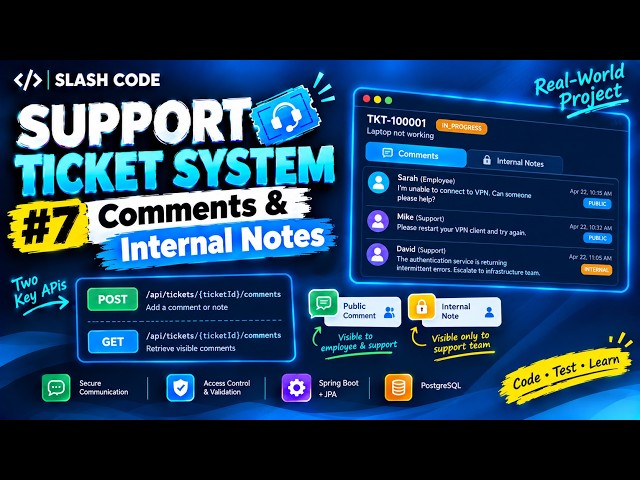 Support Ticket System #7 - Comments REST APIs | Spring Boot Real-World Project
