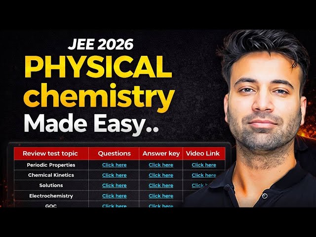 Save Your Physical Chemistry I April Attempt I JEE 2026