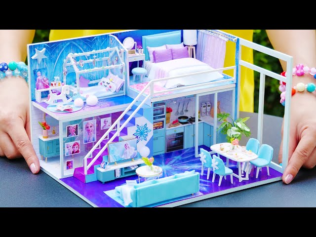 DIY Miniature House Frozen Elsa Build 2 Bedrooms, Bathroom, Kitchen, Living Room