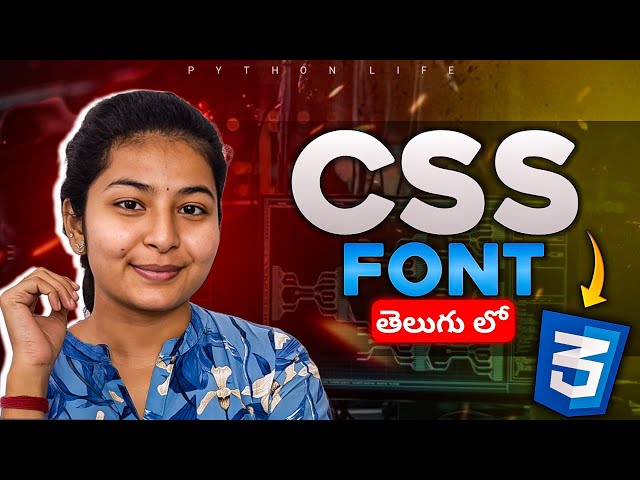 Css font in Telugu 