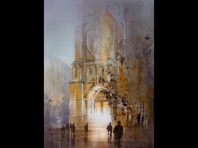 Evening Services. Part 3 (of 4) #watercolortutorial #watercolorpainting #paintingtutorial #drawings