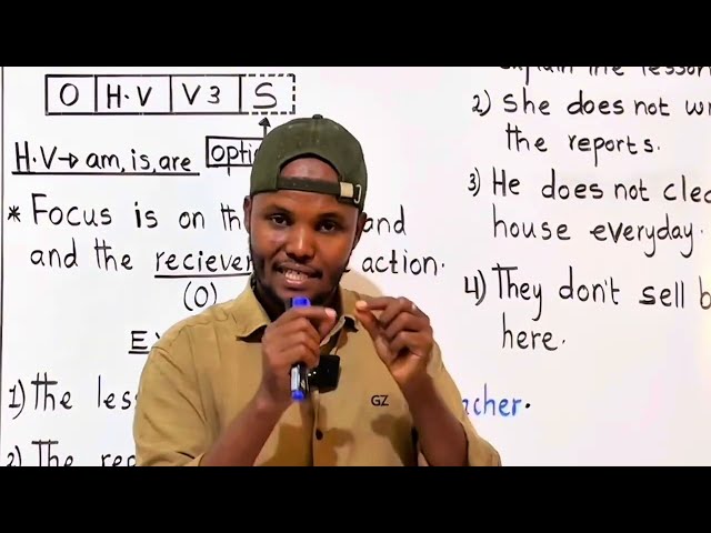 Active & passive voice: (Barashada luuqada) Casharka 1aad.