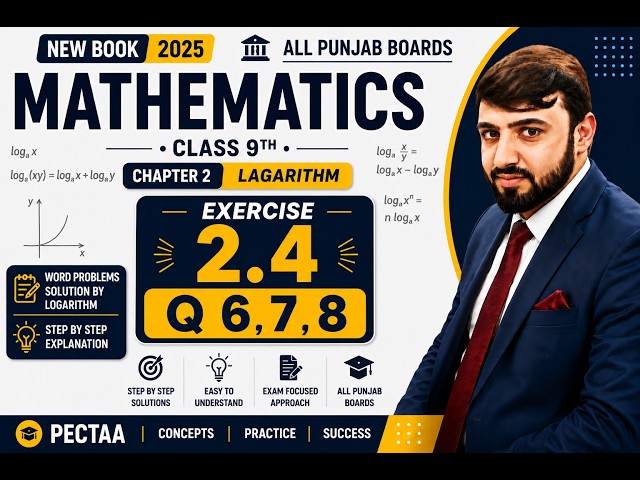 Exercise2.4 Q6-8 Math 9th-Class 9th Math New book Exercise 2.4 Q6,Q7,Q8-Exercise 2.4-9th Maths