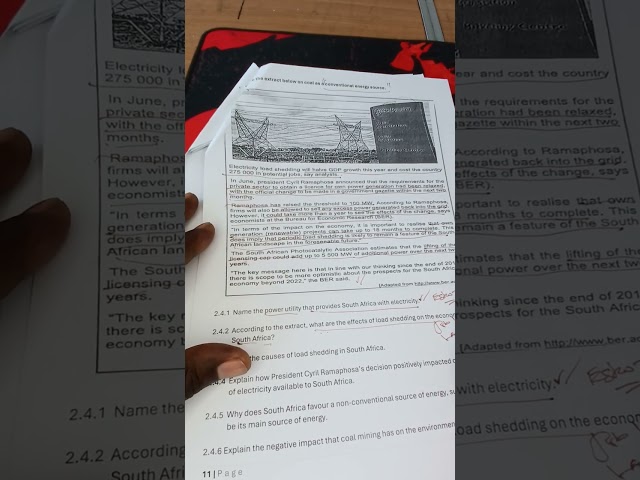 Grade 11 Resources and Sustainability Revision 