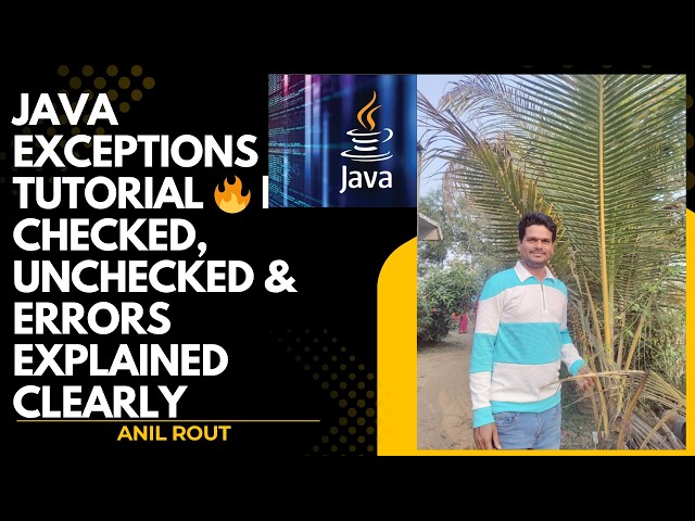 Java Exceptions Tutorial 🔥 | Checked, Unchecked & Errors Explained Clearly