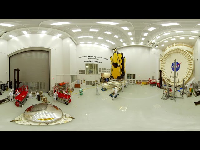 360 VR: Explore the James Webb Space Telescope at NASA Johnson in 360 [1 - moving forward]