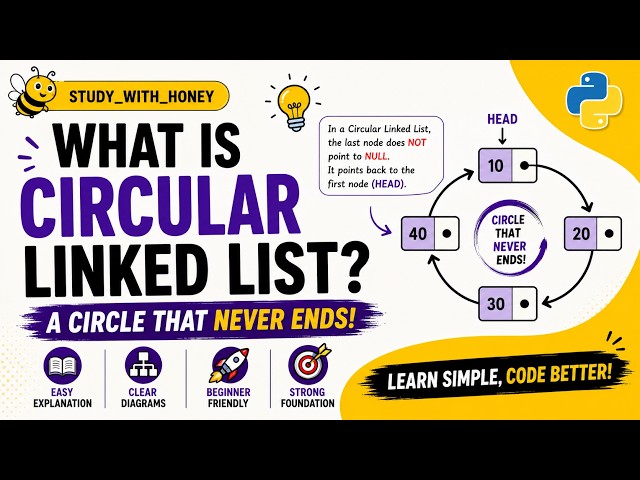 🔗 WHAT IS A CIRCULAR LINKED LIST? | DSA