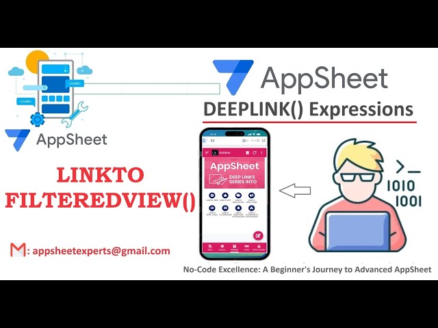 AppSheet LinktoFilteredview | Deeplink expression in AppSheet | LINKTOFILTEREDVIEW() #appsheet